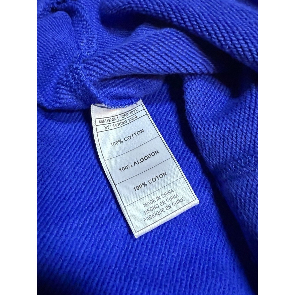 Mitchell & Ness PHILA 76ers Blue Hardwood Classics Short Sleeve Hoodie XL - Picture 10 of 14